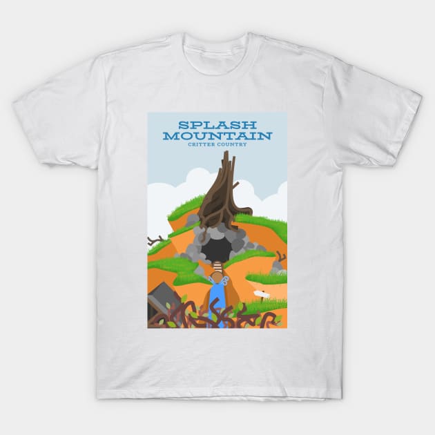 Splash Mountain T-Shirt by parkhopperapparel